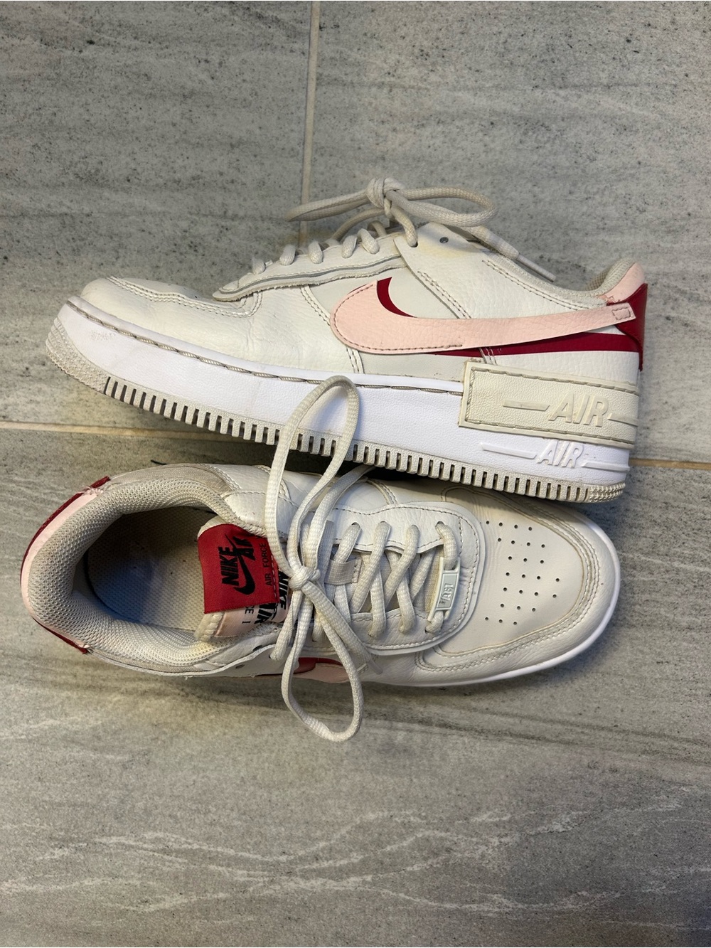 Pink and Red Nike AirForce 1’s 🩷